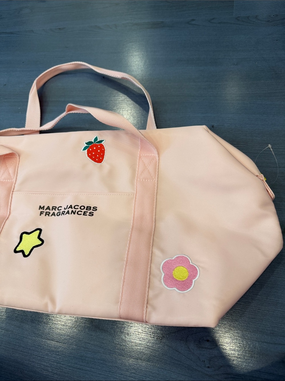 Marc Jacobs Pink Duffel with Playful Patch Accents - Picture 3 of 6